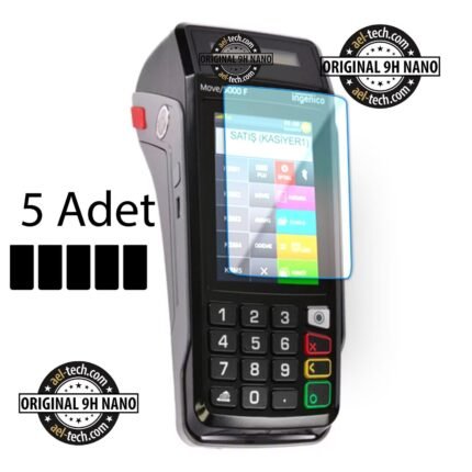 İngenico Move 5000F Yazar Kasa Pos Dokunmatik 9h Nano Ekran Koruyucu 5'li Set