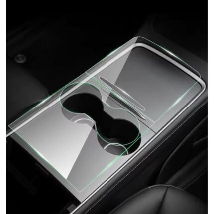 Tesla Model Y Bardaklık ve Merkezi Konsol Uyumlu Mat Tpu Koruyucu 2021-2024