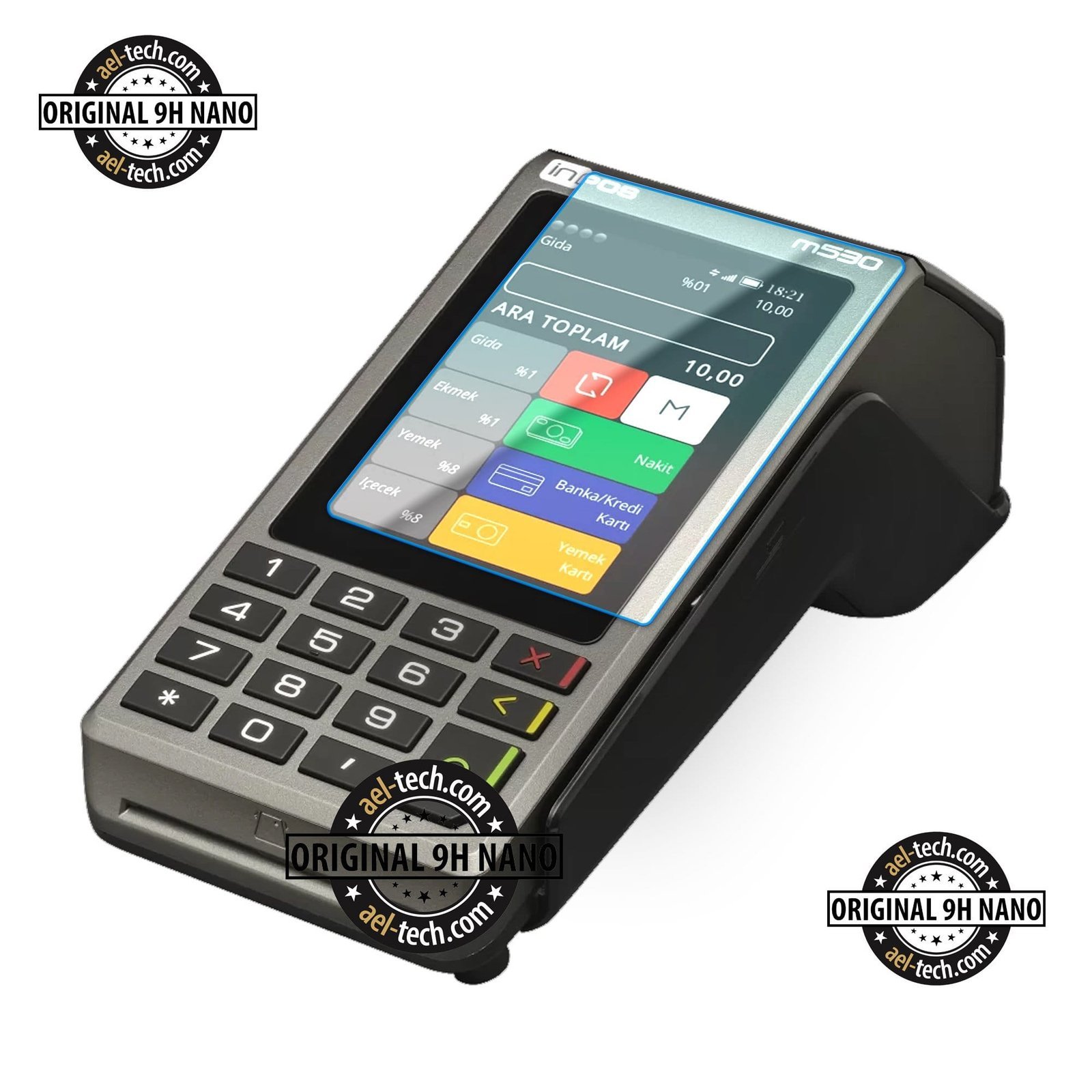 17266682b7aa48475af937ad9fb7702c.jpg İnpos M530 Yeni Nesil Yazar Kasa Pos Dokunmatik Ekran Koruyucu - Görsel 1