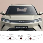 Byd Atto 2 Uyumlu Ön Panjur ve Far Tpu Koruyucu 3'lü Set 2025-2026 - Görsel 2