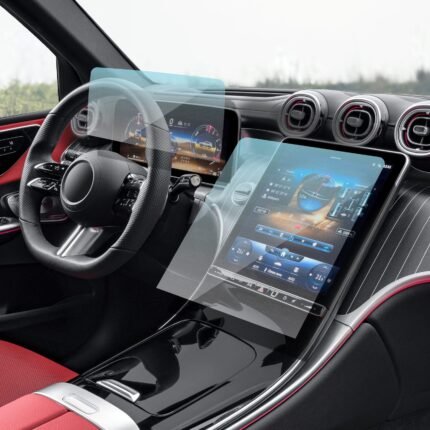 Mercedes Glc Uyumlu Dijital Gösterge ve 11.9" Navigasyon 9h Nano Ekran Koruyucu 2'li Set 2023-2025