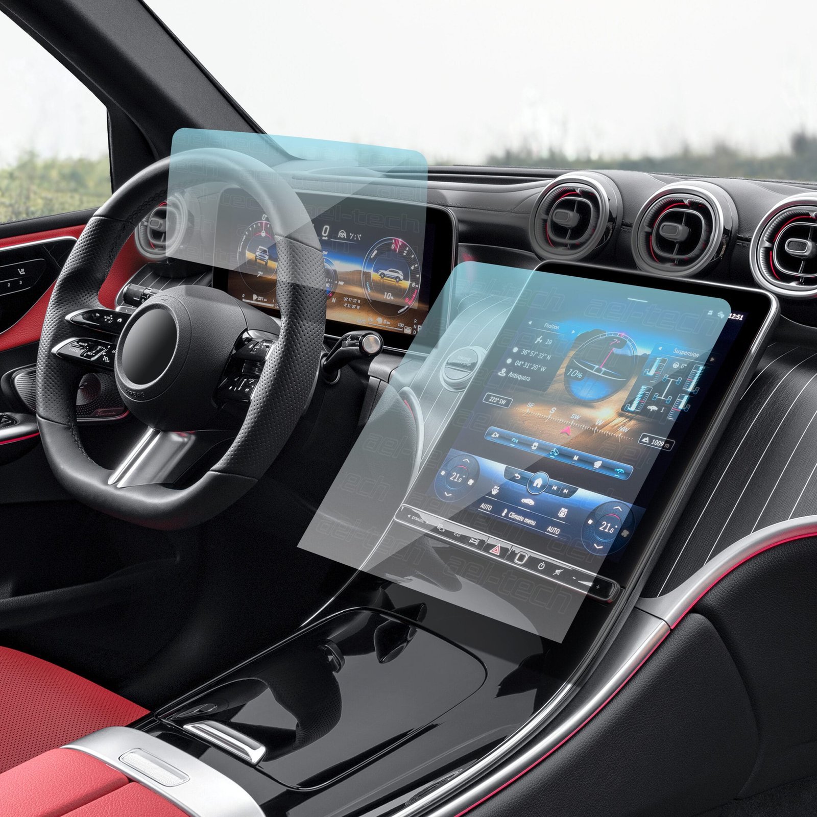 1son-scaled-1.jpg Mercedes Glc Uyumlu Dijital Gösterge ve 11.9" Navigasyon 9h Nano Ekran Koruyucu 2'li Set 2023-2025 - Görsel 1