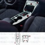 Peugeot 2008 E-Toggle Uyumlu Vites Etrafı Piano Black TPU Koruyucu 6 lı Set 2023-2026