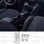 Peugeot 2008 E-Toggle Uyumlu Vites Etrafı Piano Black TPU Koruyucu 6 lı Set 2023-2026 - Görsel 2