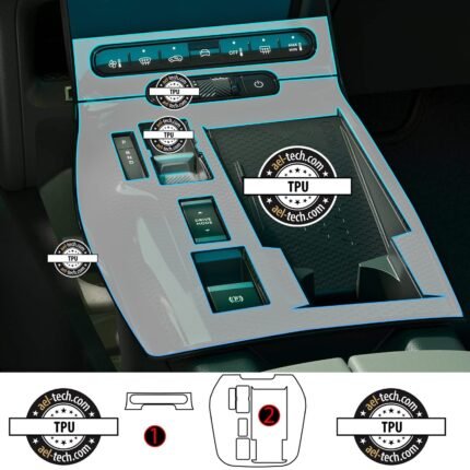 Citroen C5 Aircross Uyumlu Vites Etrafı Piano Black Tpu Koruyucu 2026