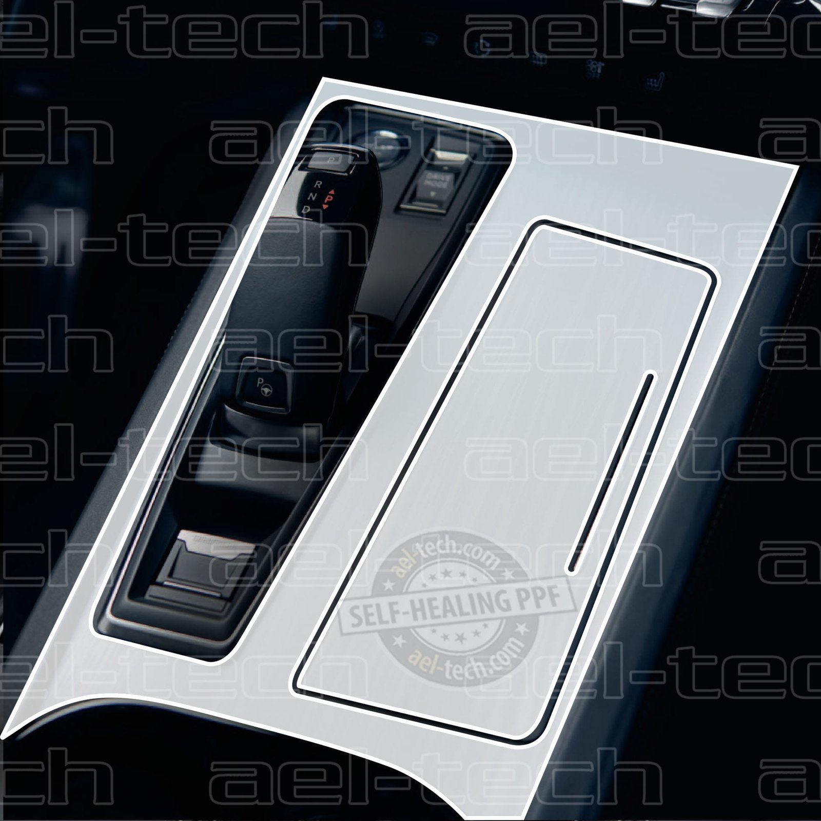 508VitesEtraficopy.jpg Peugeot 508 Piano Black Joystick Vites Orta Konsol Uyumlu TPU Koruyucu - Görsel 1