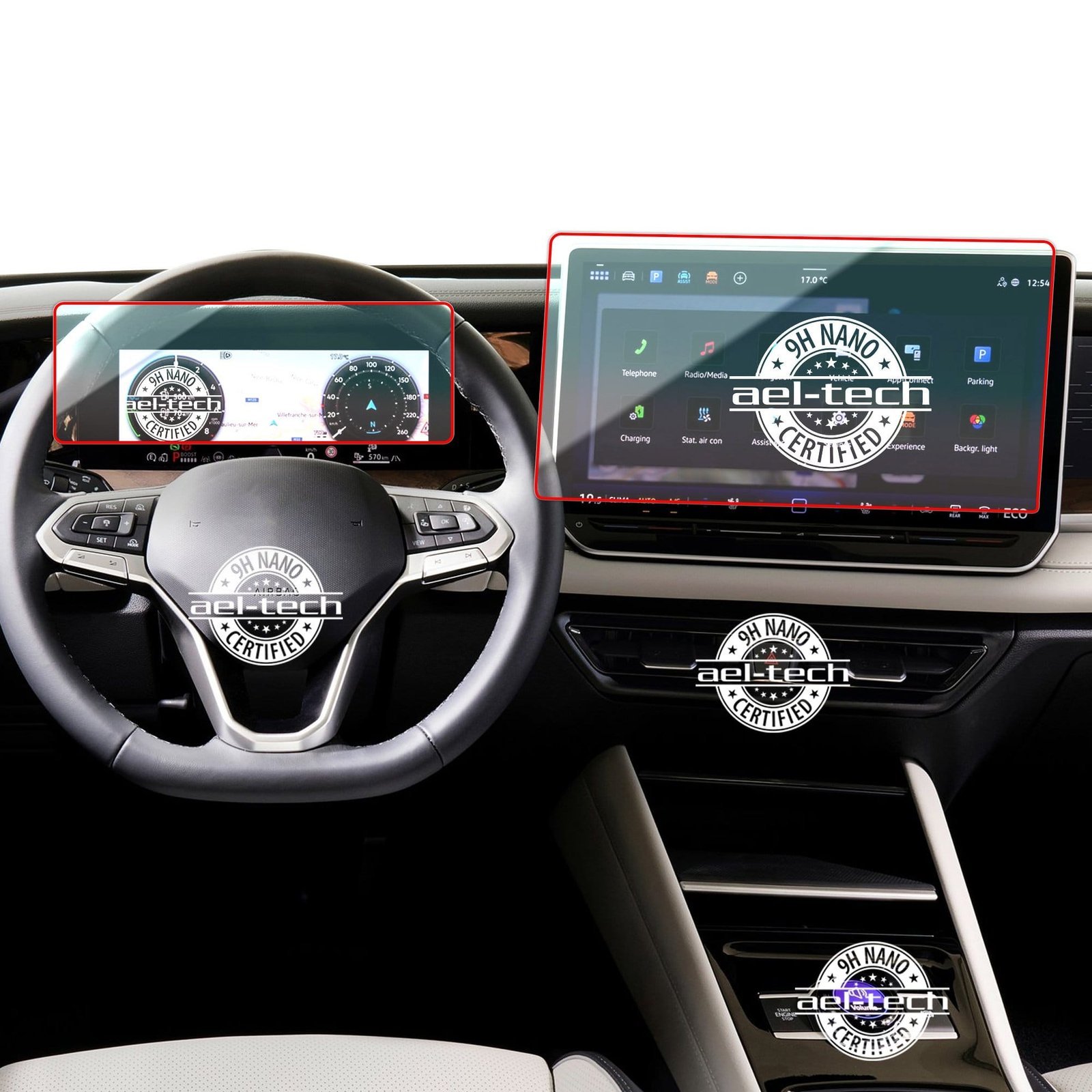 5d80062e98dda14b5fc30a0f3738864f.jpg Volkswagen Tayron Uyumlu 10 inç Dijital Gösterge,12,9 inç Navigasyon 9h Nano Ekran Koruyucu 2li Set 2025-2026 - Görsel 1
