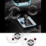 Toyota Corolla Cross Uyumlu Vites Etrafı,Vites Göstergeve Klima Üstü Piano Black Tpu Koruyucu 3lü S