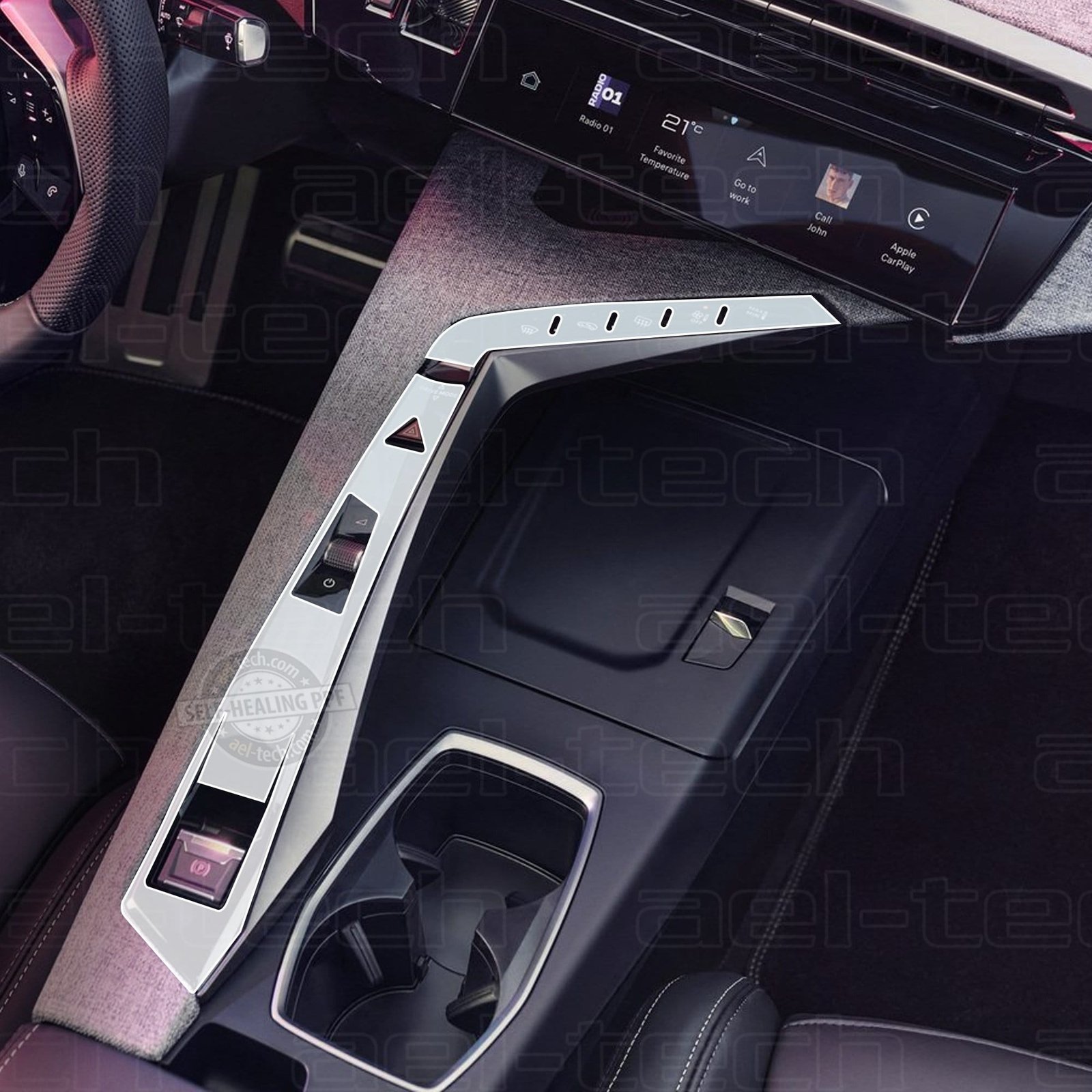 6c7ea0dad48a8e4f2a100e018e823e5f.jpg Peugeot 5008 Uyumlu Vites Etrafı Piano Black TPU Koruyucu 2 li Set 2025 - Görsel 1