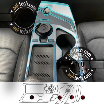 Kia EV6 Uyumlu Vites Etrafı Piano Black TPU Koruyucu 4lü Set 2022-2026