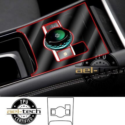 Volkswagen Tiguan Uyumlu Vites Etrafı Piano Black TPU Koruyucu 2024-2026