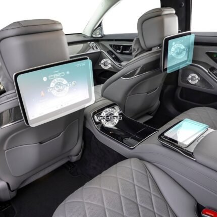 Mercedes S Seri Uyumlu Arka Tablet ve Orta Tablet 9h Nano Ekran Koruyucu 2li Set 2020-2025