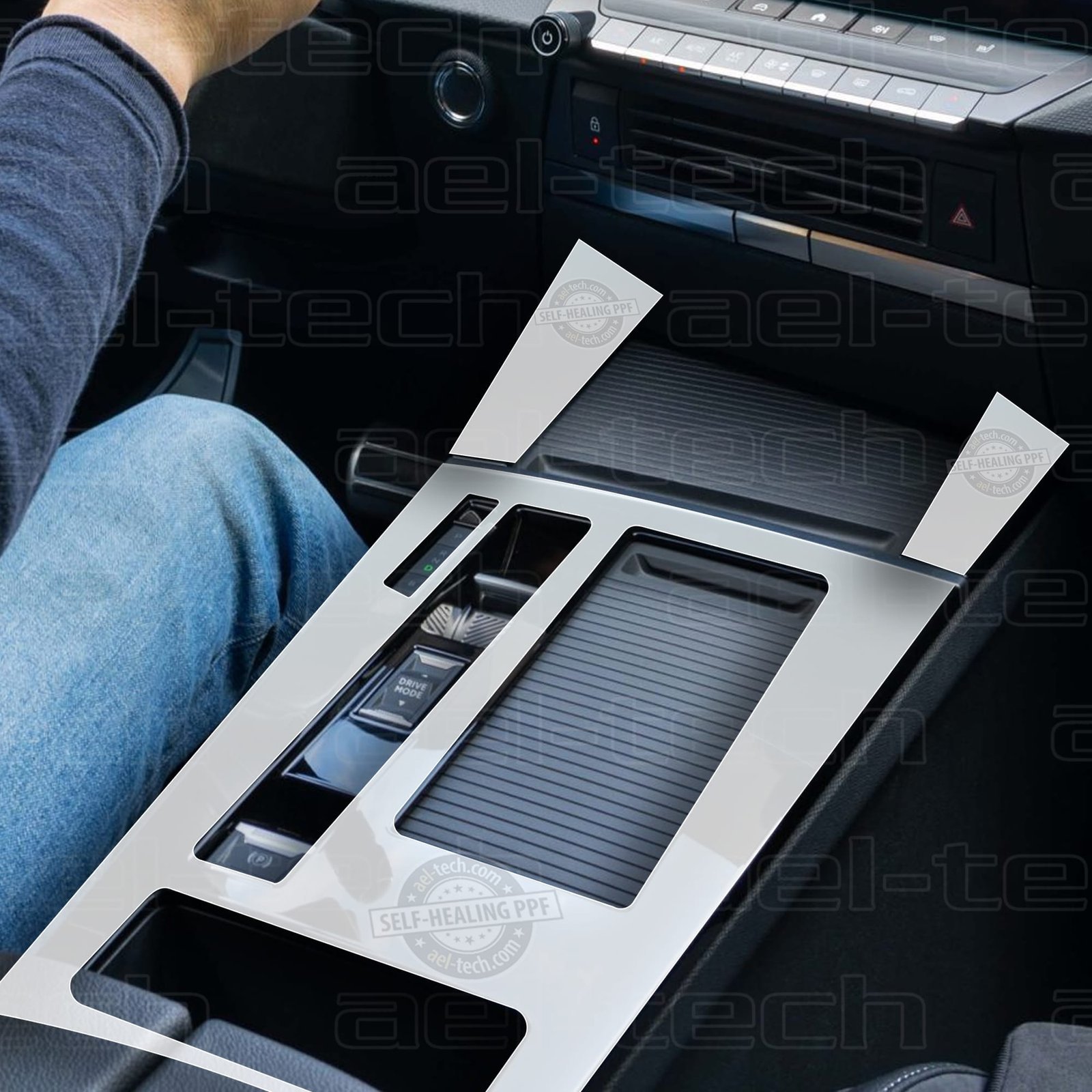 AstraPianoBlack-copy.jpg Opel Astra Vites Etrafı Piano Black Konsol Uyumlu Tpu Koruyucu 2022-2026 - Görsel 1