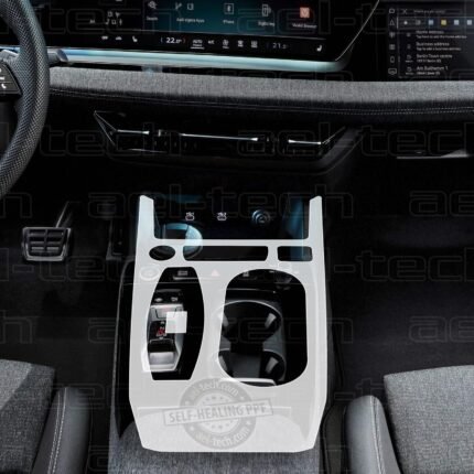 Audi A5 Uyumlu Vites Etrafı Piano Black Konsol Tpu Koruyucu 2025-2026