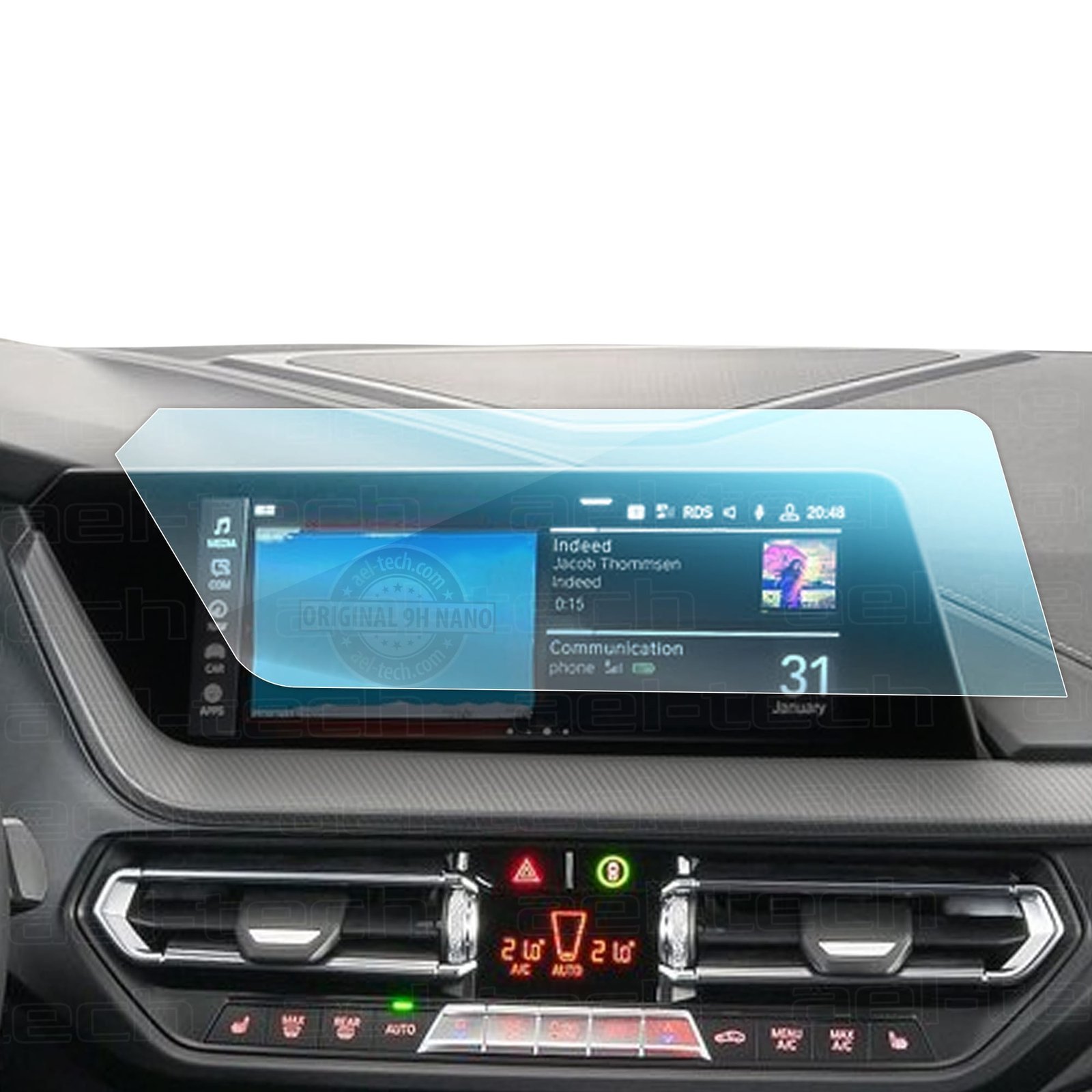 BMW2Serisi202010.25Nav.jpg Bmw 2 Serisi Uyumlu 10.25 Inç Navigasyon 9h Nano Ekran Koruyucu 2020-2023 - Görsel 1