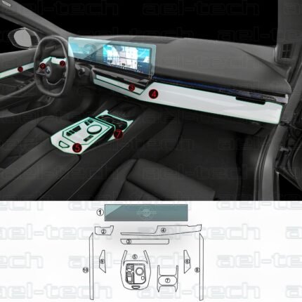 Bmw 5 Seri Uyumlu Navigasyon Dijital Gösterge Nano Ve Piano Black 9h Tpu Koruyucu 10 Lu Set 2024-2026
