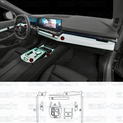 Bmw 5 Seri Uyumlu Piano Black Tpu Koruyucu 9 Lu Set 2025-2026