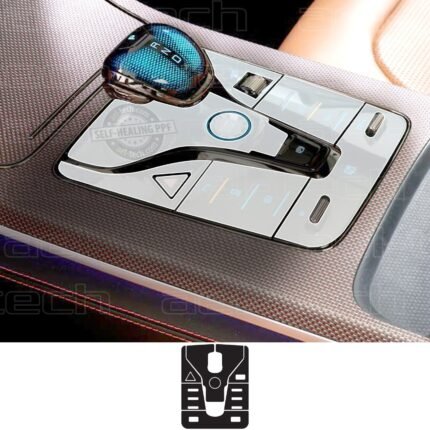 BYD Han Uyumlu Vites Etrafı Piano Black TPU koruyucu 6 lı Set
