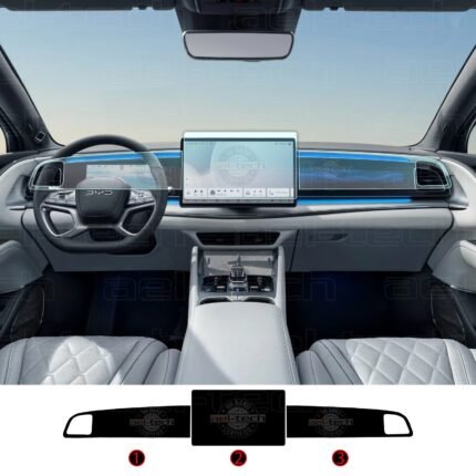 Byd Sealion 7 Navigasyon,Dijital Gösterge Ve Sağ Panel 9h Nano Ekran Koruyucu 3'lü Set 2025