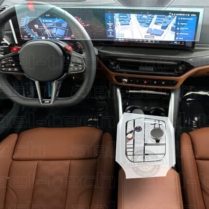 Bmw M3 Compitetion Uyumlu Navigasyon,Dijital Gösterge Ve Vites Etrafı Nano Ve Piano Black 9h Tpu Koruyucu 2 Li Set 2023-2026