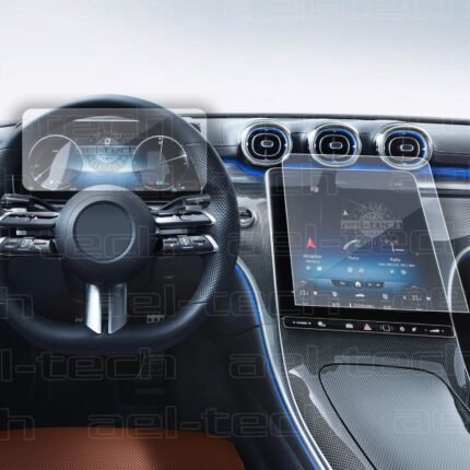 Mercedes C Seri Navigasyon ve Dijital gösterge uyumlu Nano Ekran Koruyucu 2li Set 2021-2026