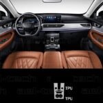 Chery Tiggo 8 Pro Vites etrafı ve Bardaklık uyumlu Piano Black TPU Koruyucu 3 lü set 2023 - Görsel 2