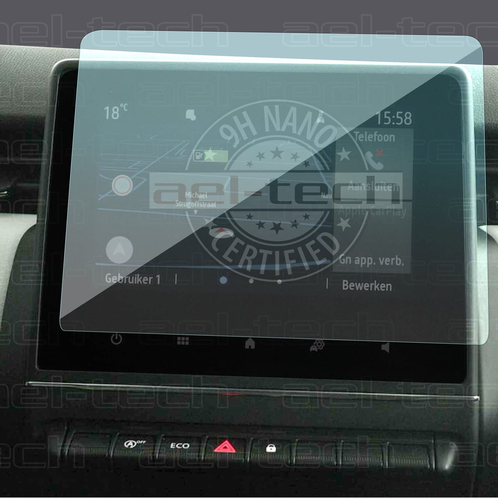 Clio5Navigasyon-copyaa.jpg Renault Captur 7.3 Inç Navigasyon Uyumlu Hd Ekran Koruyucu Temperli Cam 2020-2023 - Görsel 1