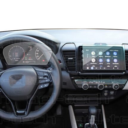 Honda City Uyumlu Navigasyon,5h Dijital Gösterge Ve Klima Üstü 9h Nano Ekran Koruyucu 3'lü Set