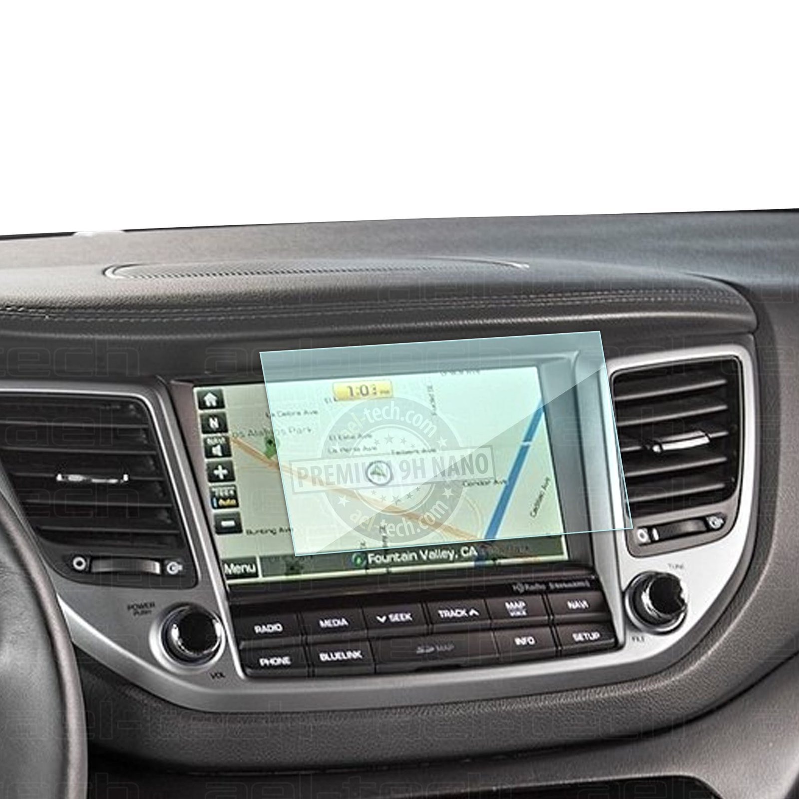 HyundaiTucson8IncNAv-1.jpg Hyundai Tucson 2016-2018 Uyumlu 8 Inç Navigasyon 9h Nano Ekran Koruyucu - Görsel 1