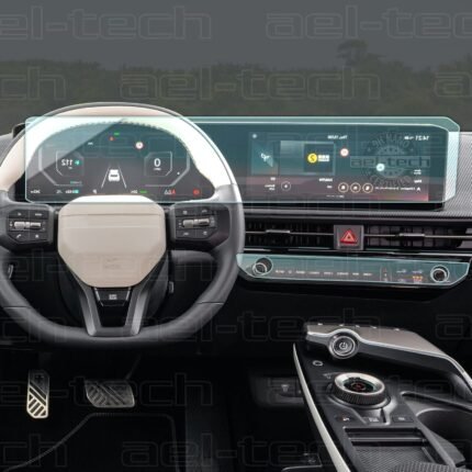 Kia EV6 Uyumlu Dijital Gösterge,Navigasyon ve Klima 9H Nano Ekran Koruyucu 2 li Set 2024-2025