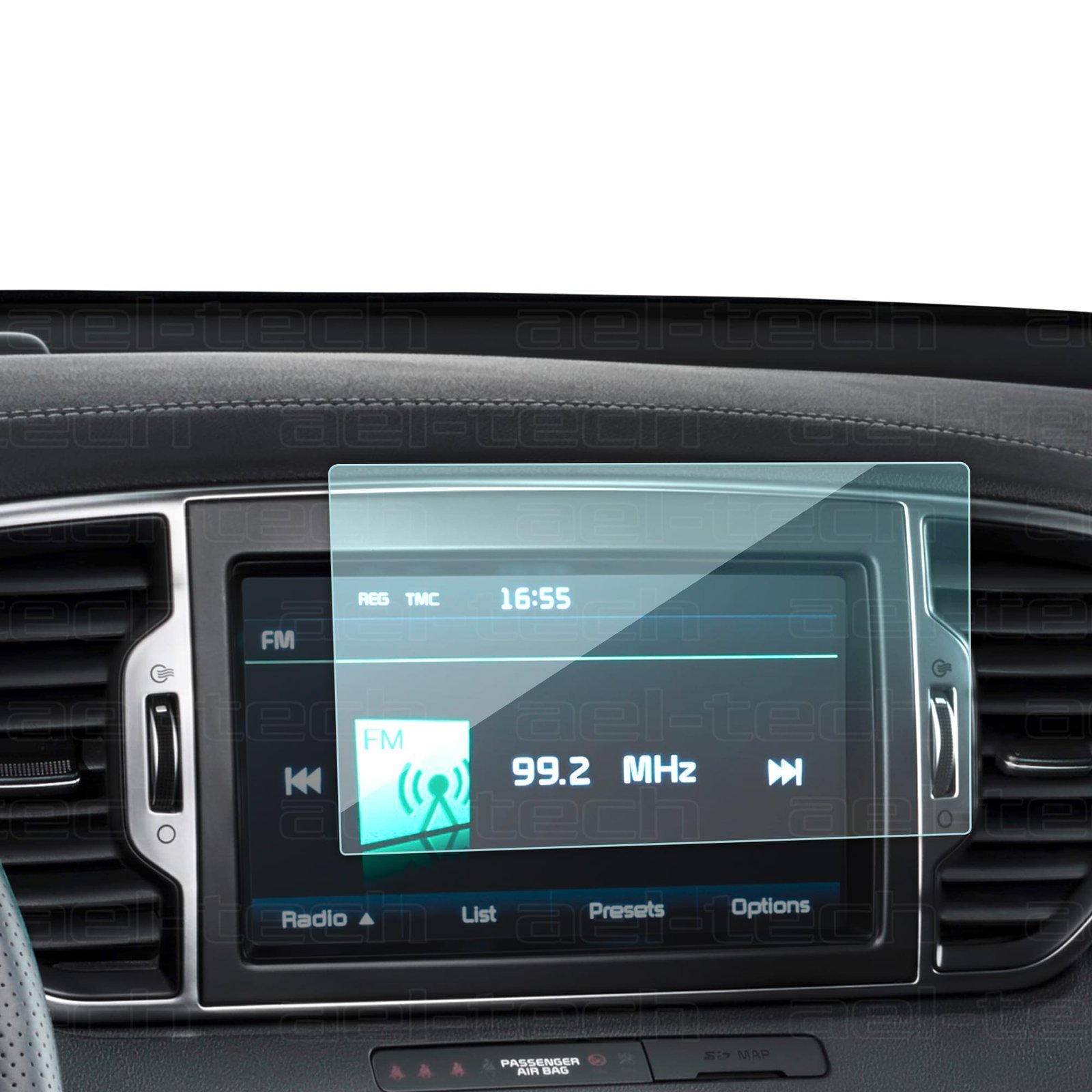 KiaSportage201620218inc1.jpg Kia Sportage 2016-2021 Uyumlu 8 İnç Navigasyon 9H Nano Ekran Koruyucu - Görsel 1