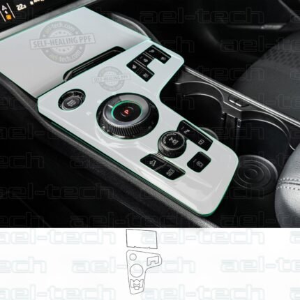 Kia Sportage Prestige Uyumlu Vites Etrafı Piano Black TPU Koruyucu 2 li set