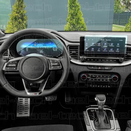 Kia X Ceed Uyumlu Navigasyon ve Dijital Gösterge 9H Nano Ekran Koruyucu 2'li Set