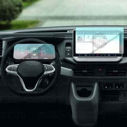 Volkswagen Crafter Uyumlu 10,4 İnç Navigasyon ve Dijital Gösterge 9H Nano Ekran Koruyucu 2'li Set 2025-2026