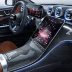 Mercedes C Seri W206 Navigasyon,Dijital gösterge ve Orta konsol uyumlu Nano Ekran Koruyucu 3'lü Set - Görsel 2