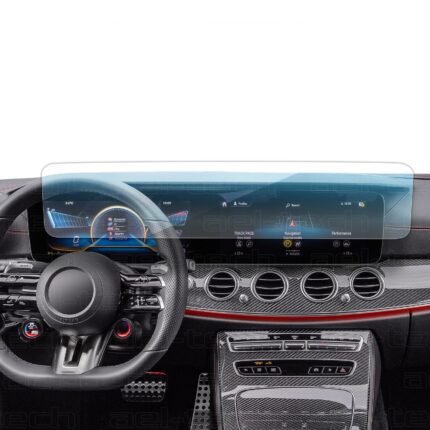 Mercedes E-Serisi W213 Uyumlu 12.3 İnç Dijital Gösterge ve Navigasyon 9H Nano Ekran Koruyucu