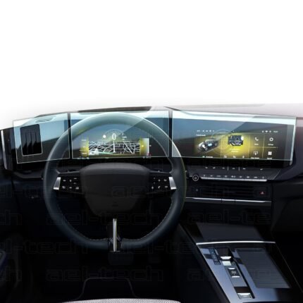 Opel Astra Uyumlu Pure Panel Pro 9H Nano Ekran Koruyucu 3'lü Set 2022-2026