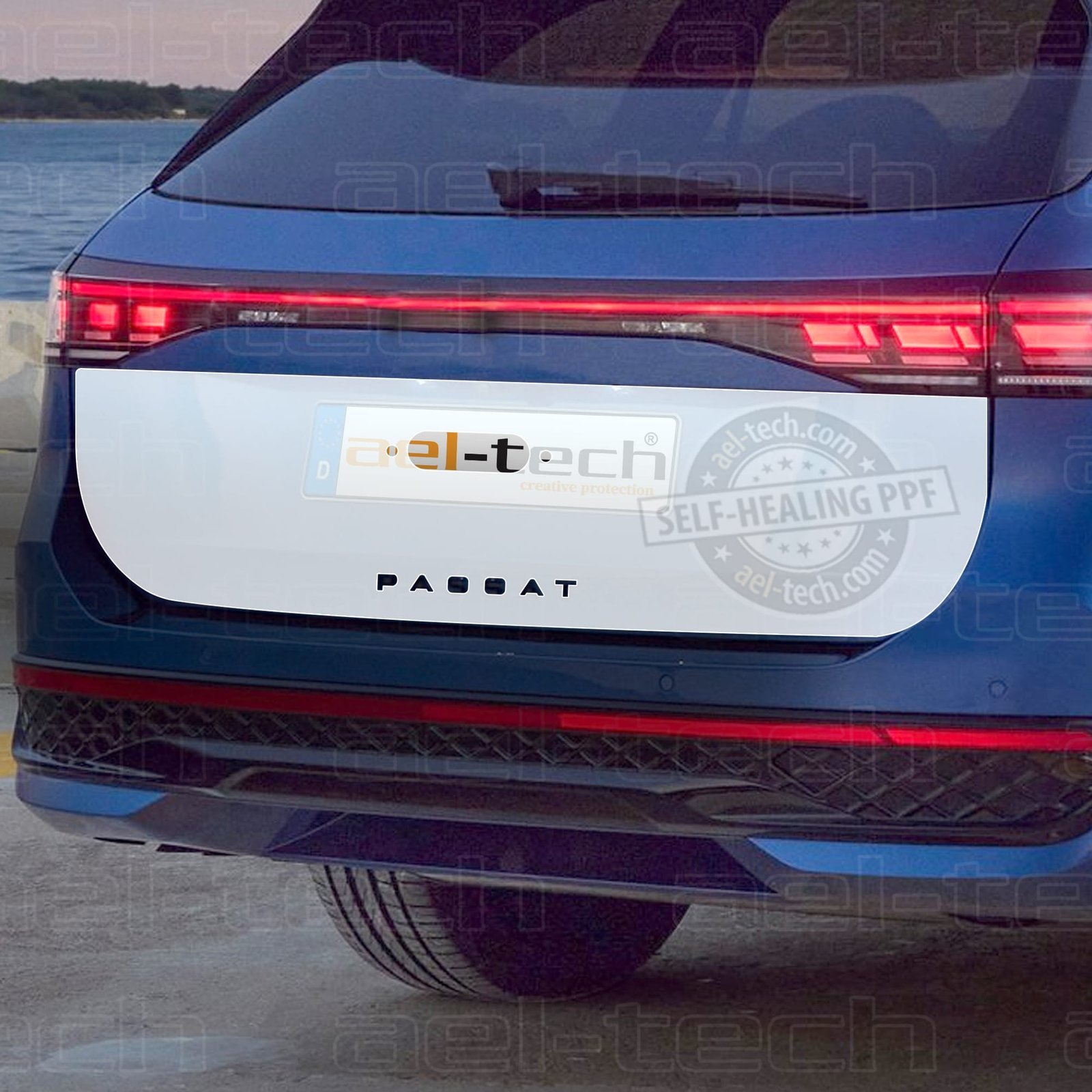 PassatBagajKapagicopy.jpg Volkswagen Passat Variant Uyumlu Arka Bagaj Kapağı Tpu Koruyucu 2025 - Görsel 1