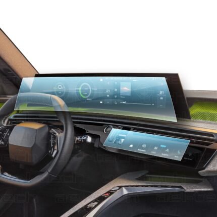 Peugeot 3008 Uyumlu 21" Dijital Gösterge, Navigasyon ve Klima 9h Nano Ekran Koruyucu 2'li Set 2024-2026
