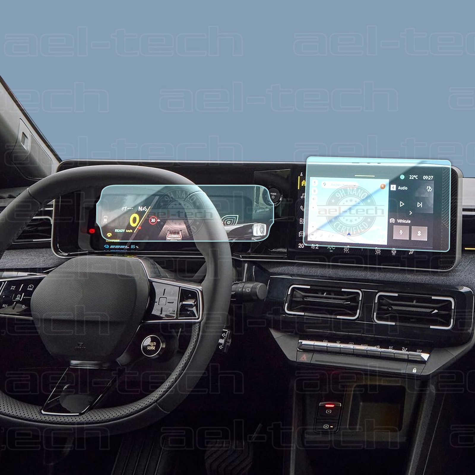 Renault5Navigasyonvedgcopy-1.jpg Renault 5 Elektrik Dijital Gösterge ve Navigasyon Uyumlu Nano Ekran Koruyucu 2 li Set 2025 - Görsel 1