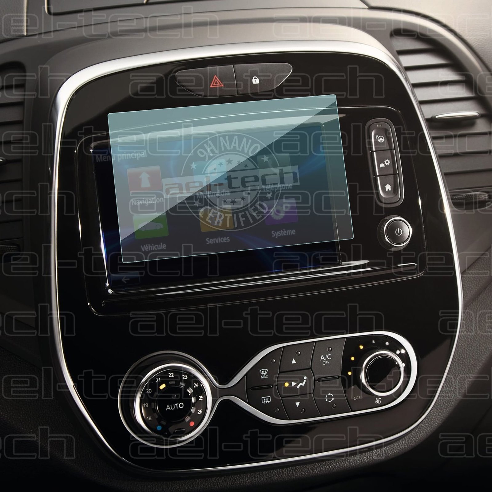 RenaultCapturNavigasyon-copy.jpg Renault Captur 7" Multimedya Ekran Koruyucu - Görsel 1