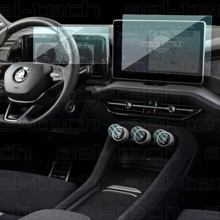 Skoda Kodiaq Uyumlu 13 İnç Navigasyon Dijital Gösterge Ve Klima İç Ekran 9h Nano Ekran Koruyucu 3lü Set