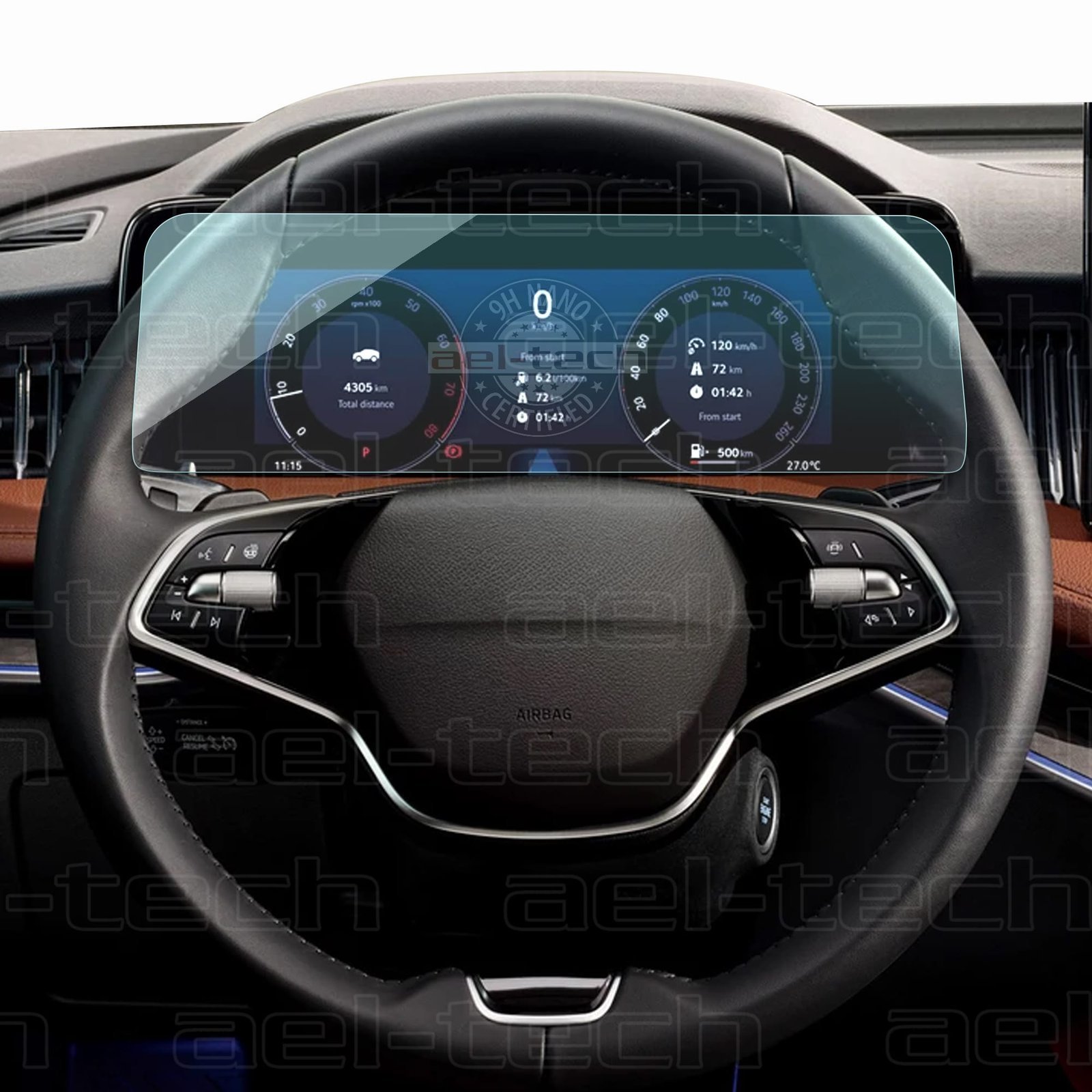 SkodaSuberBDijitalGosterge-copy.jpg Skoda Yeni SuperB 13 inç Navigasyon uyumlu Nano Ekran koruyucu 2024 - Görsel 1