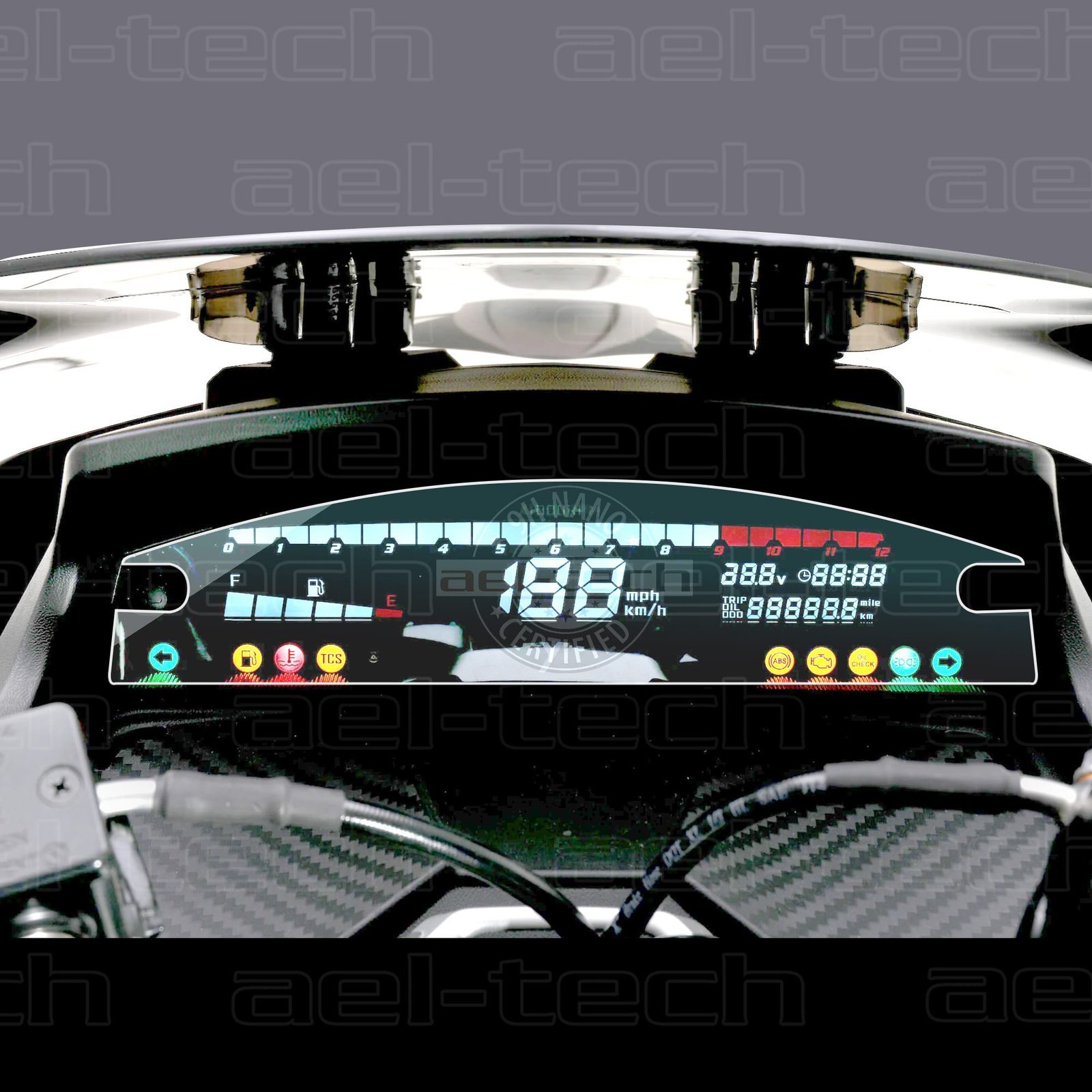 SymJet-x-125-copy.jpg Sym Jet x 125 Uyumlu Dijital Gösterge 9H Nano Ekran Koruyucu - Görsel 1