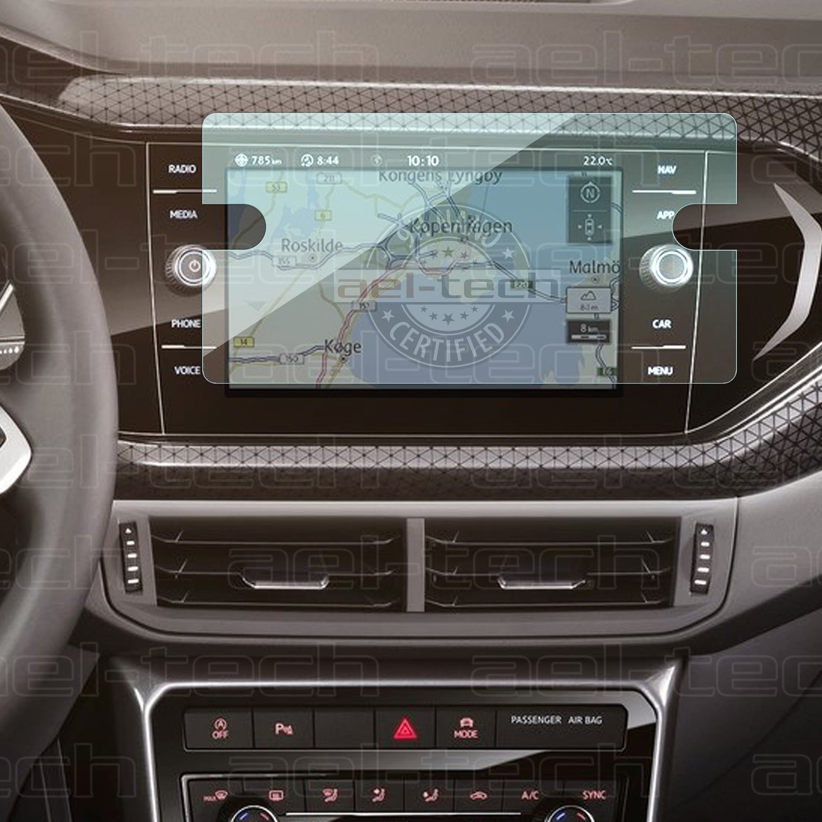 T-CrossNavigasyon-copyA.jpg Volkswagen T-Cross 8 Inç Navigasyon Uyumlu Nano Ekran Koruyucu 2022-2023 - Görsel 1