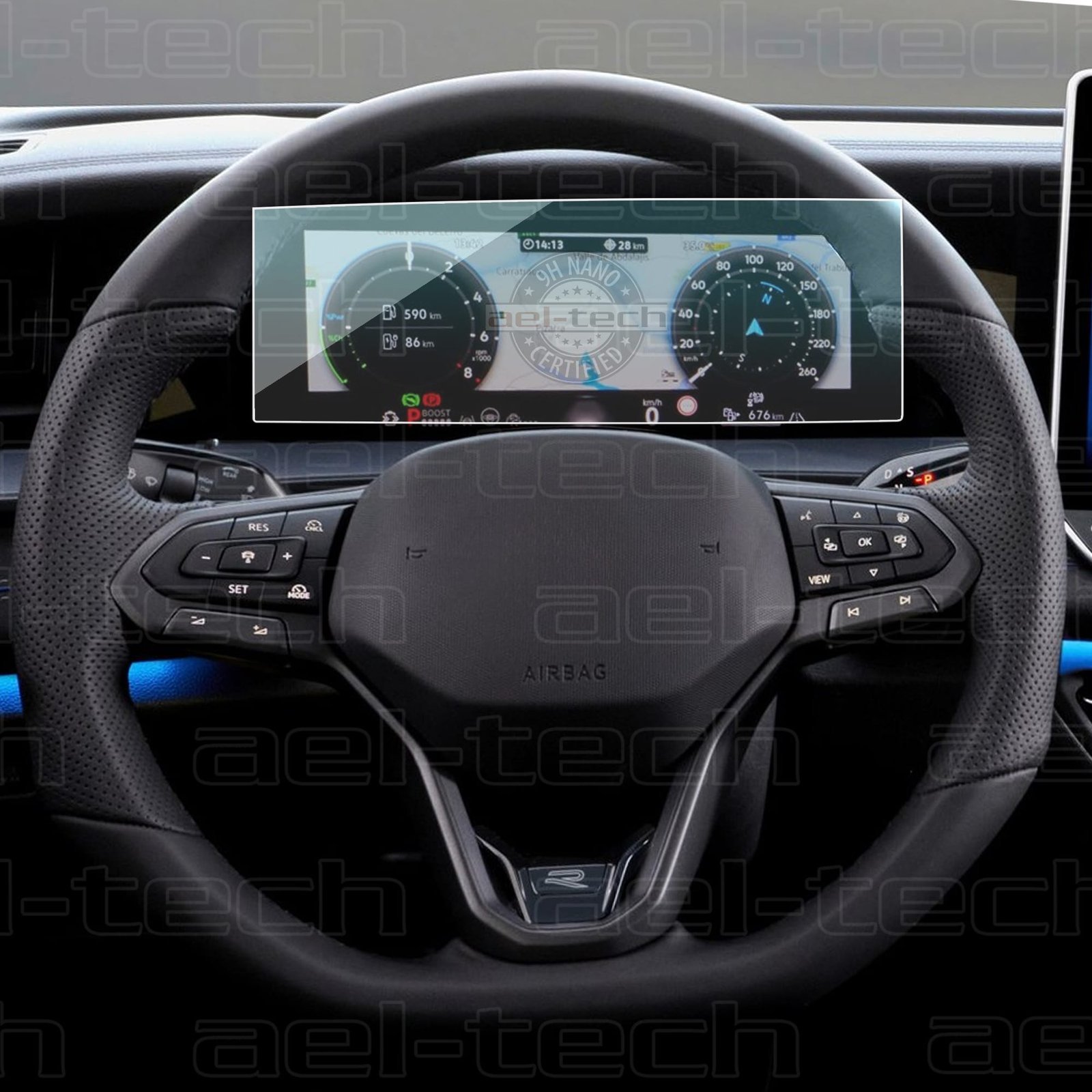 TayronDijitalGosterge-copy-1.jpg Volkswagen Tayron Uyumlu Dijital Gösterge 9H Nano Ekran Koruyucu - Görsel 1