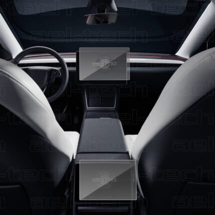 Tesla Model Y Jüniper 2025 15,4 inc Navigasyon ve Arka Yolcu Ekran uyumlu Nano Koruyucu 2li Set