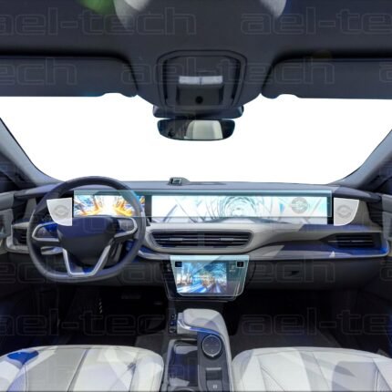 Togg T10F/T10X Uyumlu Gösterge ve Yolcu Bilgi Ekranı, Iç Merkezi Kontrol Ekranı, Kamera, Ön Konsol Koruyucu 4'lü Set 2023-2026