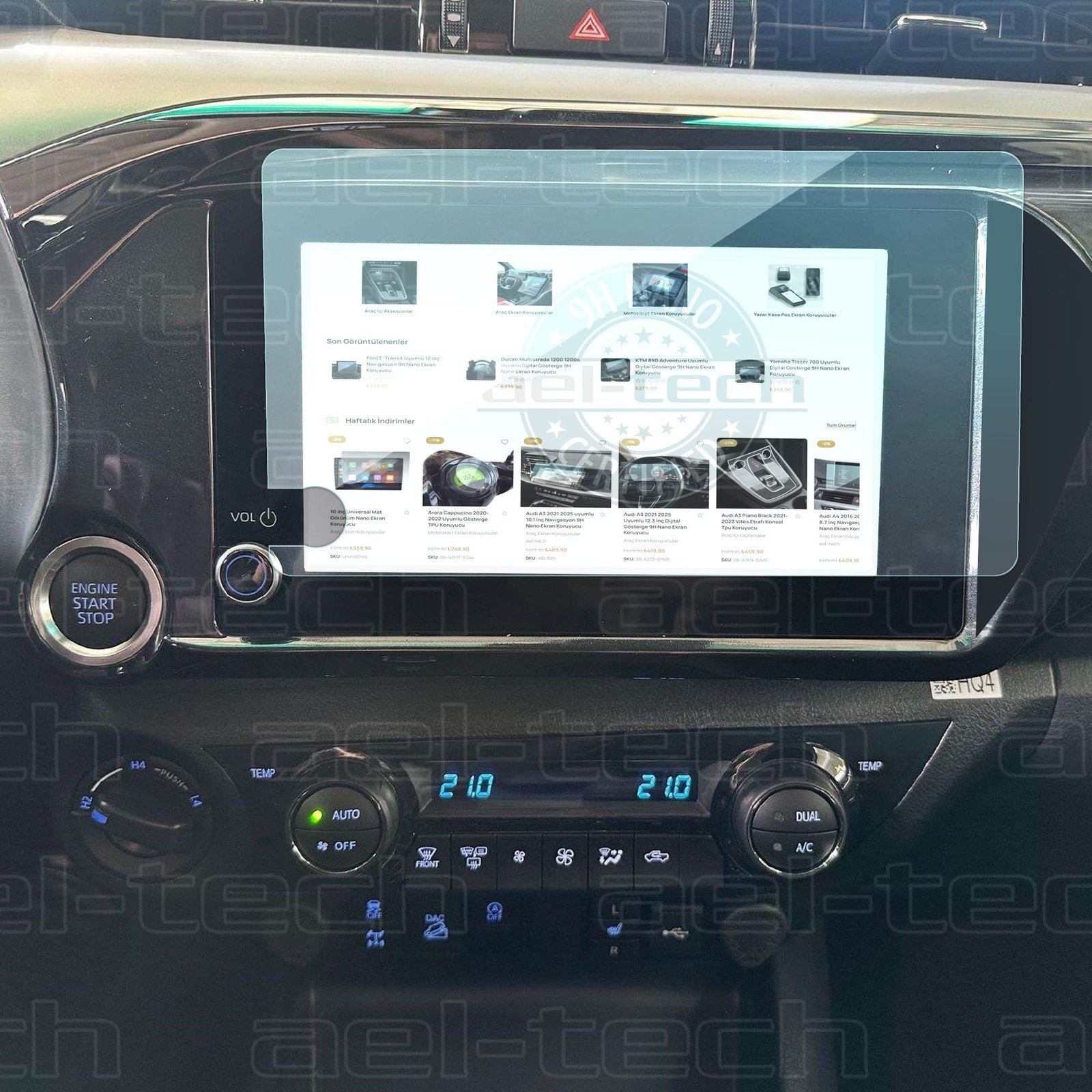 ToyotaHiluxNavigasyon-copyya-1.jpg Toyota Hilux Uyumlu Navigasyon 9h Nano Ekran Koruyucu 2024-2025 - Görsel 1