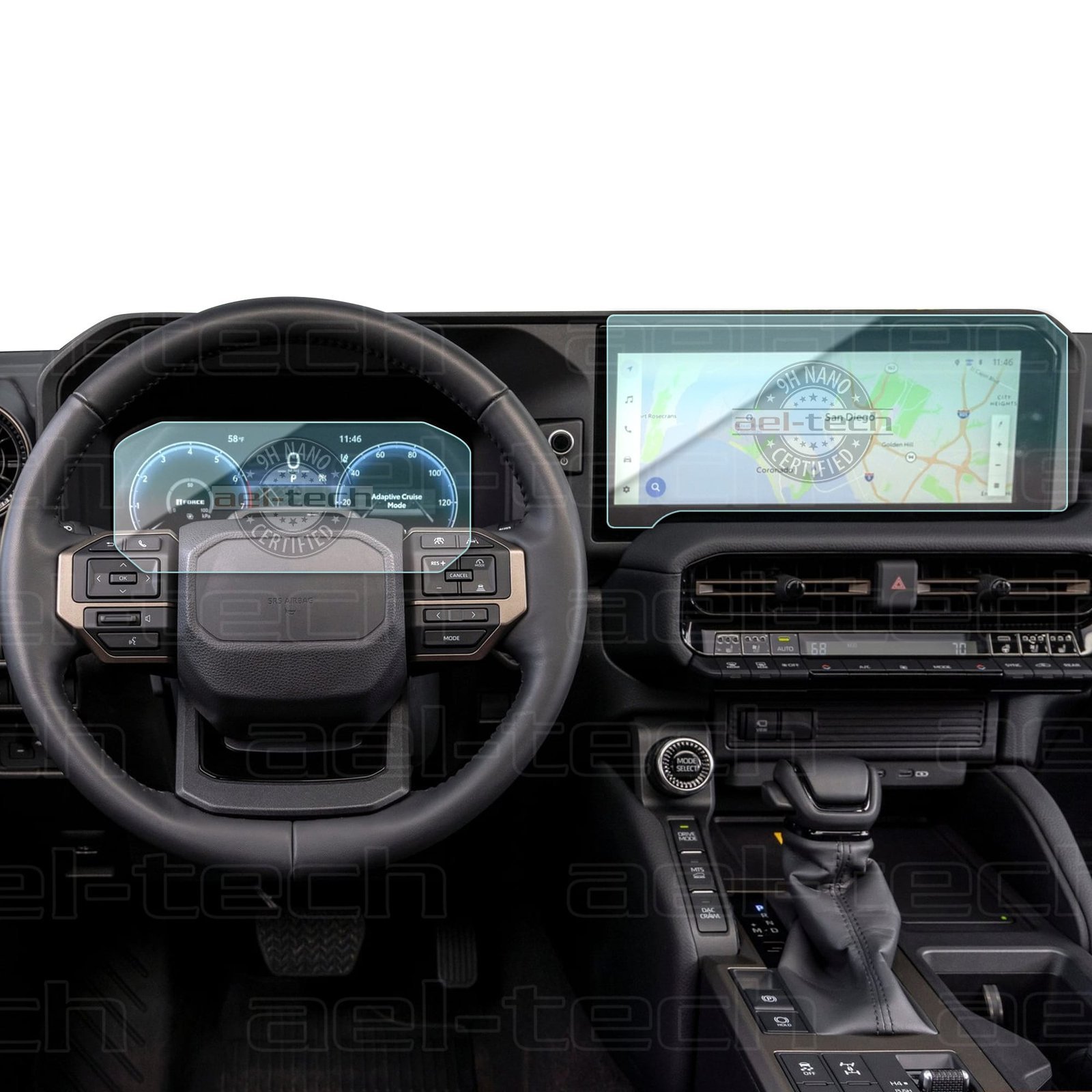 ToyotaLandCrusiercopy.jpg Toyota Land Cruiser Uyumlu Dijital Gösterge Ve Navigasyon 9h Nano Ekran Koruyucu 2 Li Set 2024-2026 - Görsel 1